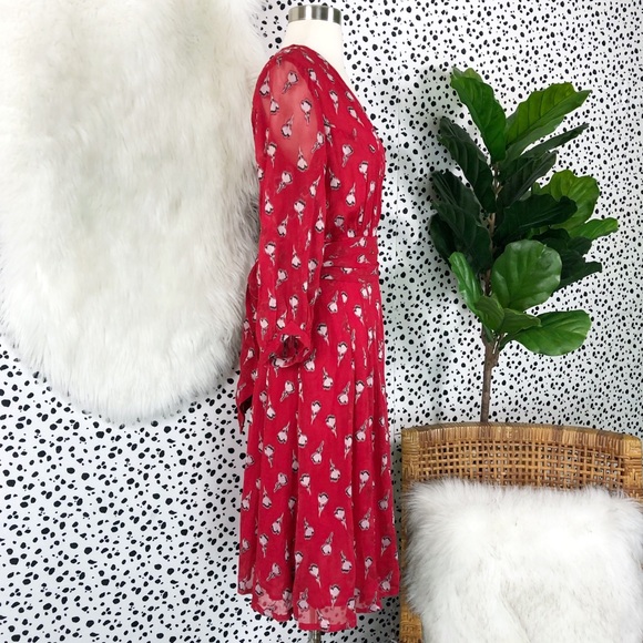 ba&sh | Silk Memory Rogue Midi Floral Lady Dress - Picture 3 of 8